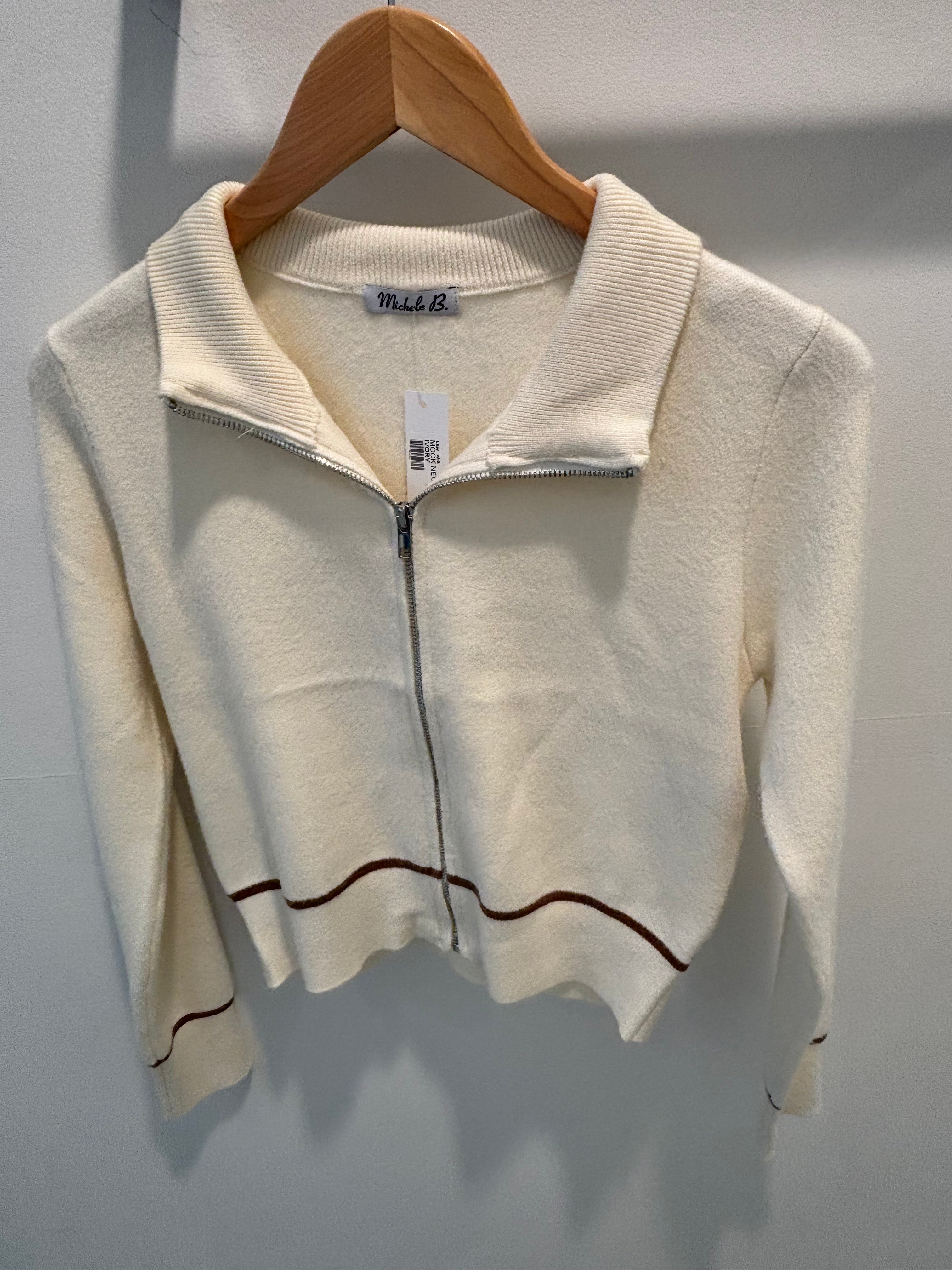 Mock neck full zip up