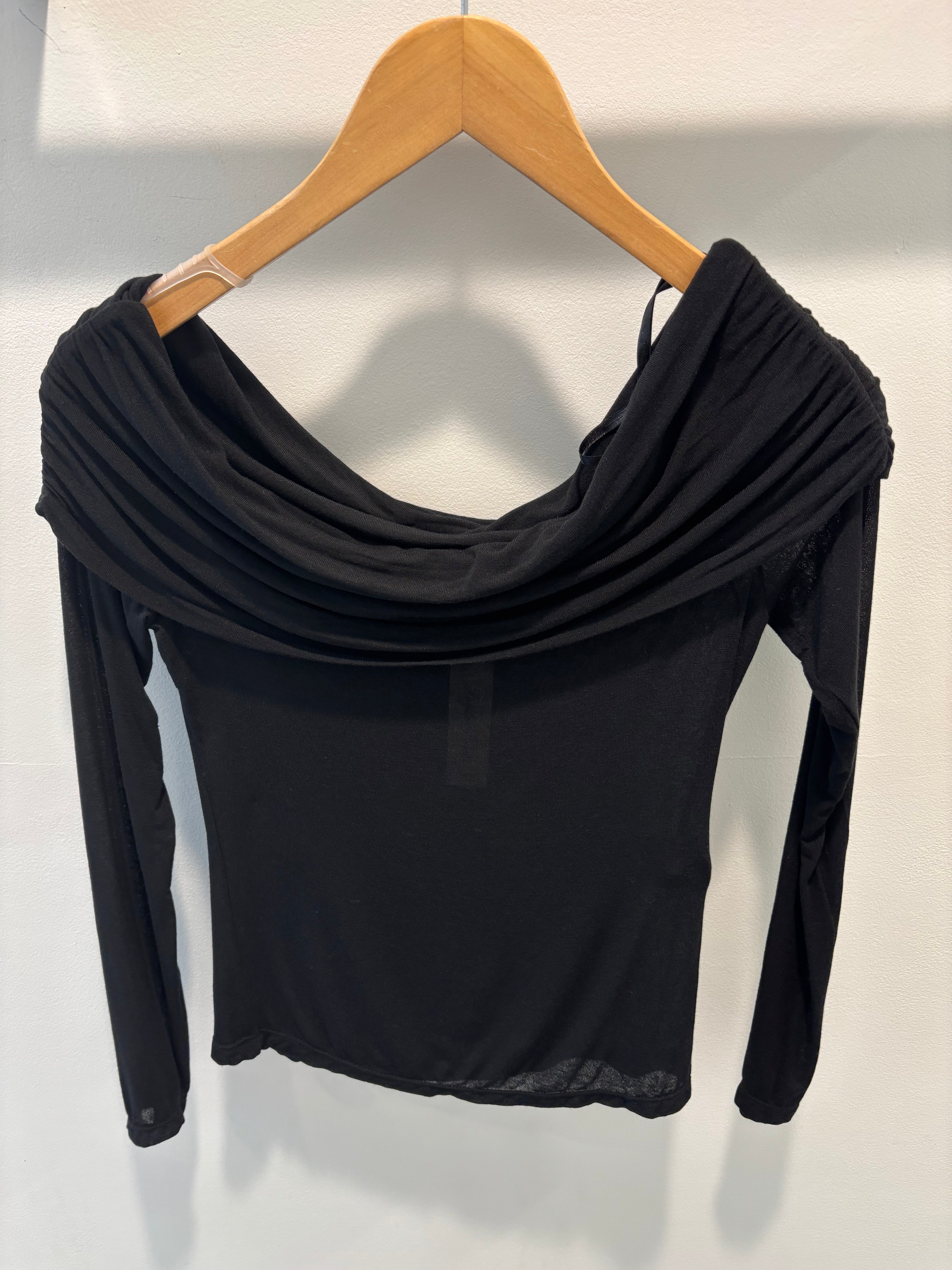 Cashmere cowl neck top