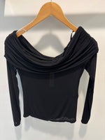 Cashmere cowl neck top