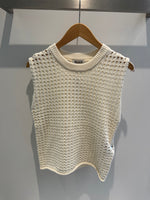 Sleeveless Open Knit Tank