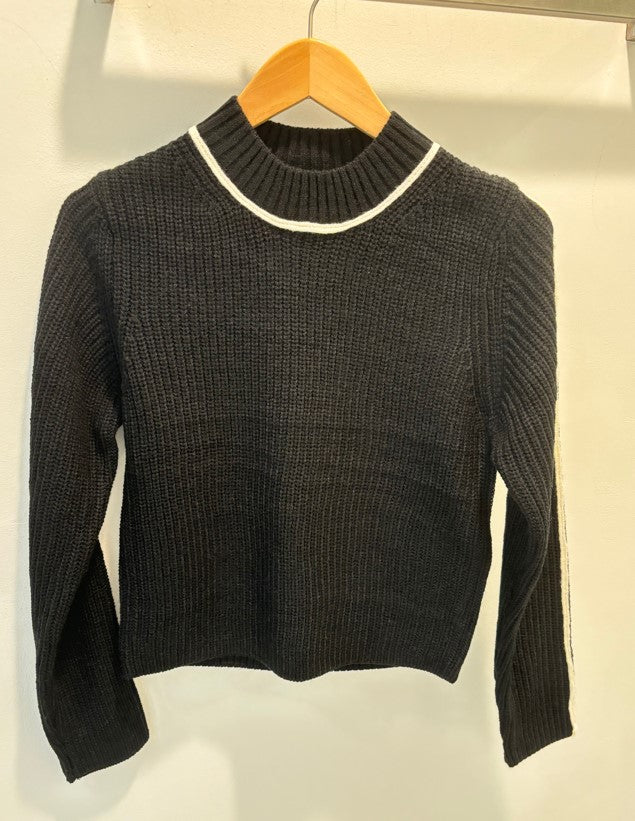 Michele B Contrast Knit Top