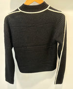 Michele B Contrast Knit Top