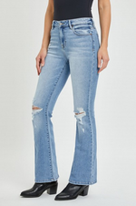 Happi Medium Light Distressed Stretch 31" Flare