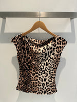 Taylor Rose Leopard Print Sleeveless Top