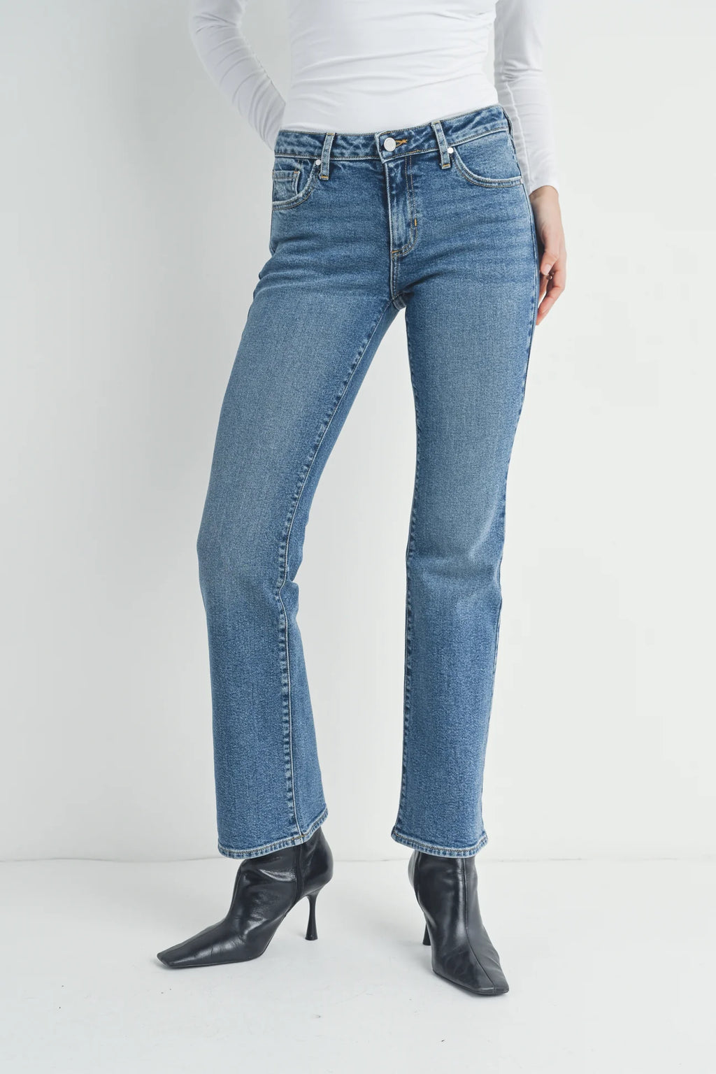 Just Black Denim Medium Denim The Low Rise Bootcut